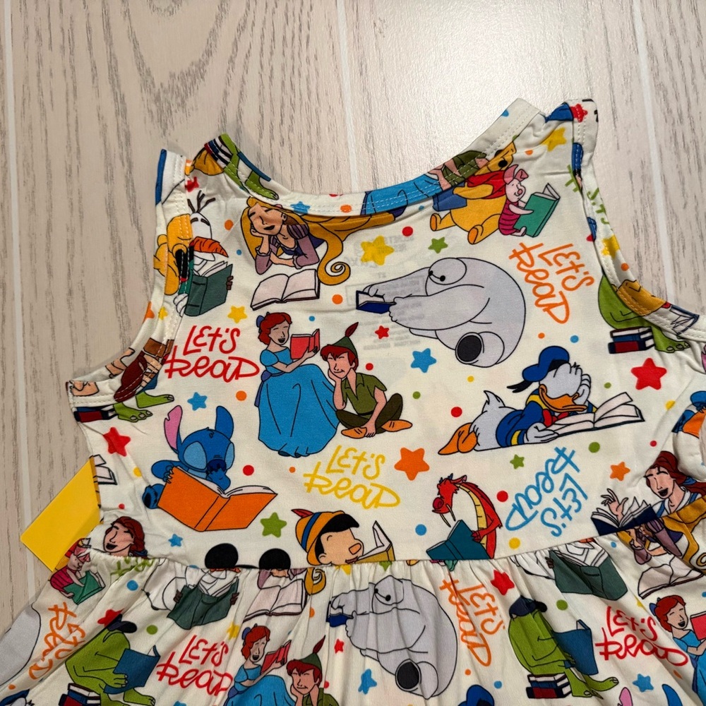 Little Britches Boutique Bamboo Disney Peplum Set Girls 2T Secret Stock Luxe NEW - Picture 8 of 8